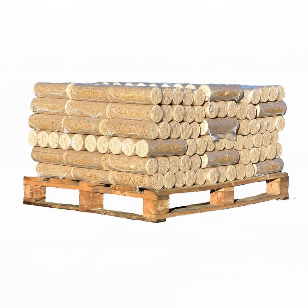 Holzbriketts – halbe Palette